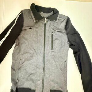Lululemon Gray & Black Bomber Full Zipper Size Small